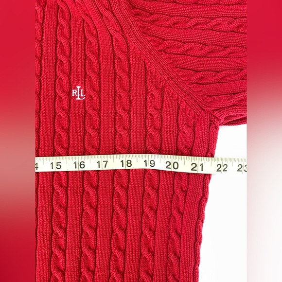 Lauren Ralph Lauren Crewneck Cable Knit 100% Cotton
Womens Jumper Sweater Sz XL - Picture 9 of 11
